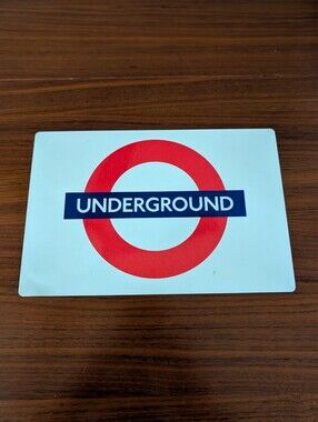 London Underground Subway Logo Metal Sign Pre Owned